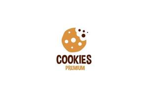 ilustración de plantilla de vector de diseño de logotipo de panadería de galletas creativas