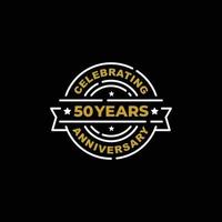 50 years anniversary celebrating logo vector