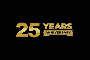 25 years anniversary celebration logo vector