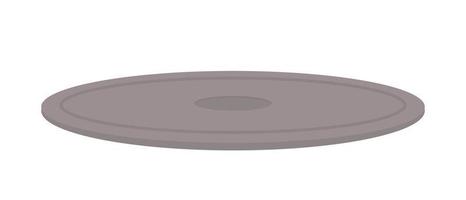 Manhole cover semi flat color vector object. Editable element. Full sized item on white. Sewerage system access. Public utility simple cartoon style illustration for web graphic design and animation