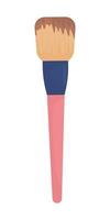 Applicator for cosmetic products semi flat color vector object. Editable element. Full sized item on white. Makeup simple cartoon style illustration for web graphic design and animation