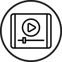 Video Player Icon Style vector