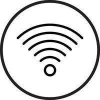 estilo de icono wifi vector