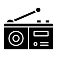 estilo de icono de radio vector