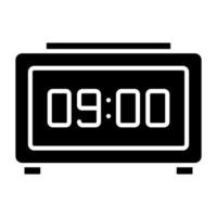 Digital Clock Icon Style vector