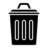 Trash Can Icon Style vector