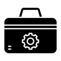 Tool Box Icon Style vector