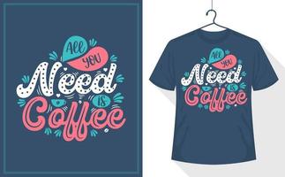 All you need is coffee vector