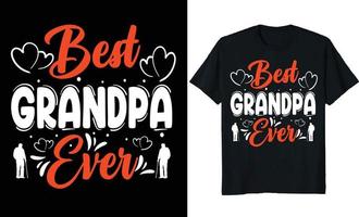 diseño de camiseta de abuelo abuela y abuelo vector