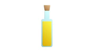 Oil bottle isolated on a over white background.EPS-10 vector