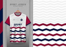 Fabric pattern design for sports t-shirts, soccer jerseys, running jerseys, jerseys, workout jerseys, wave pattern. vector