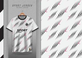 Fabric pattern design for sports t-shirts, soccer jerseys, running jerseys, jerseys, gym jerseys, white with black stripes. vector