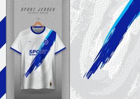 diseño de patrones de tela para camisetas deportivas, camisetas de fútbol, camisetas para correr, camisetas, camisetas de entrenamiento. franja oblicua azul vector