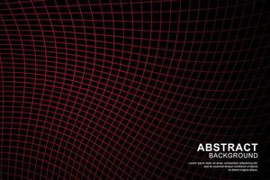 Abstract red net on black background vector