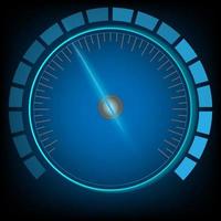 Gauge or meter indicator. Speedometer Circular percentage with Futuristic   elements. Holographic hud user interface elements, Hud interface vector transportation business.