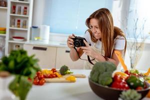 Food Blogger At Work photo