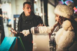 Couple In The Shopping photo