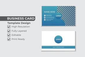 professional creative business card template vector