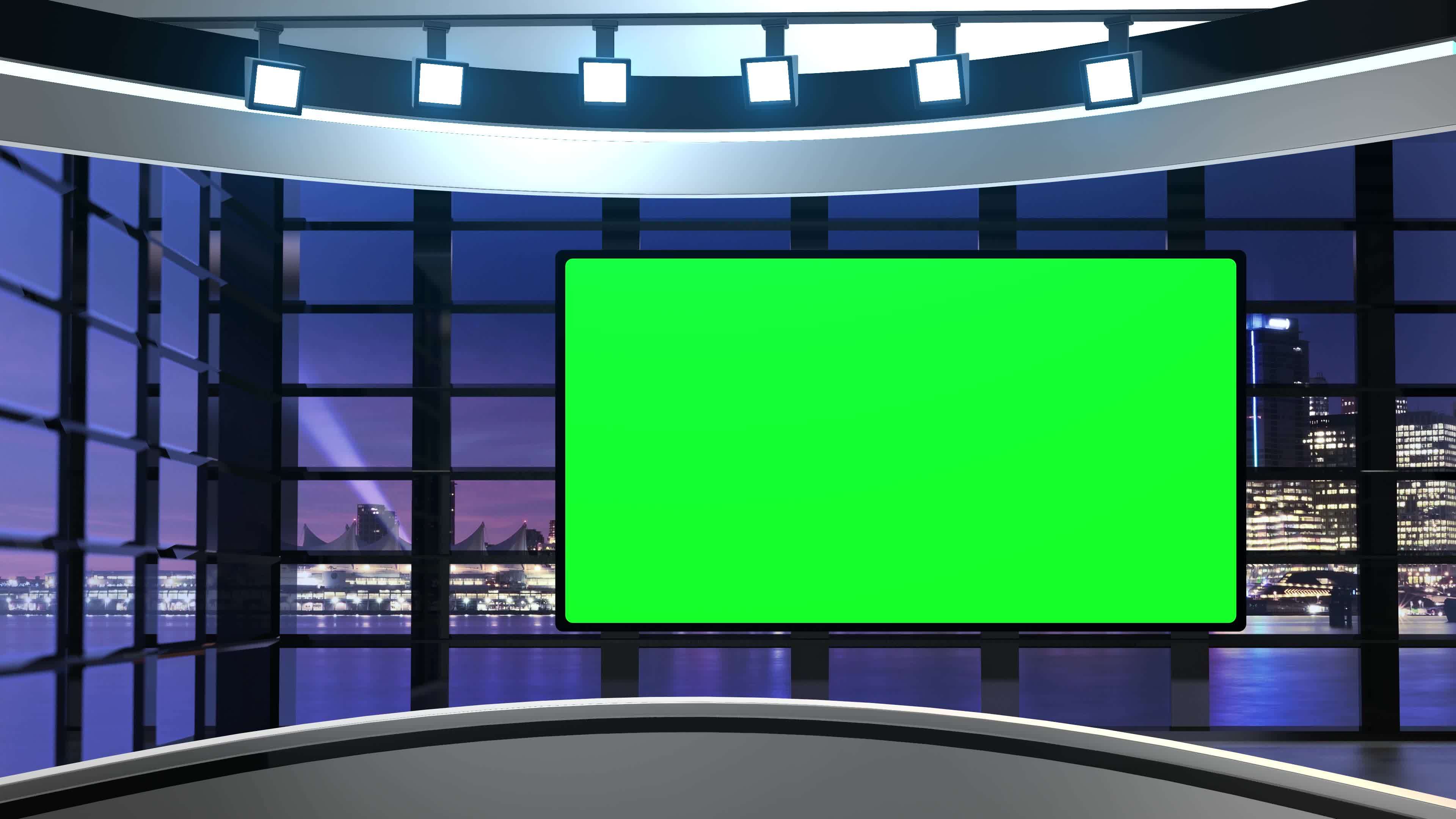 3D Virtual News Studio Background Loop 13703935 Stock Video at Vecteezy