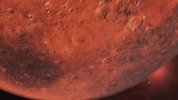 Umlaufbahn um den Planeten Mars 4k video