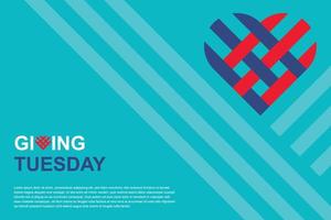 Giving tuesday background. vector