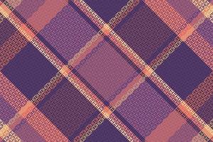 Tartan or plaid retro color pattern. vector