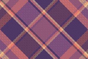 Tartan or plaid retro color pattern. vector