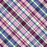Tartan or plaid retro color pattern. vector
