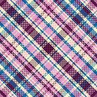 Tartan or plaid retro color pattern. vector