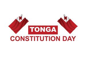 antecedentes del día de la constitución de tonga. vector