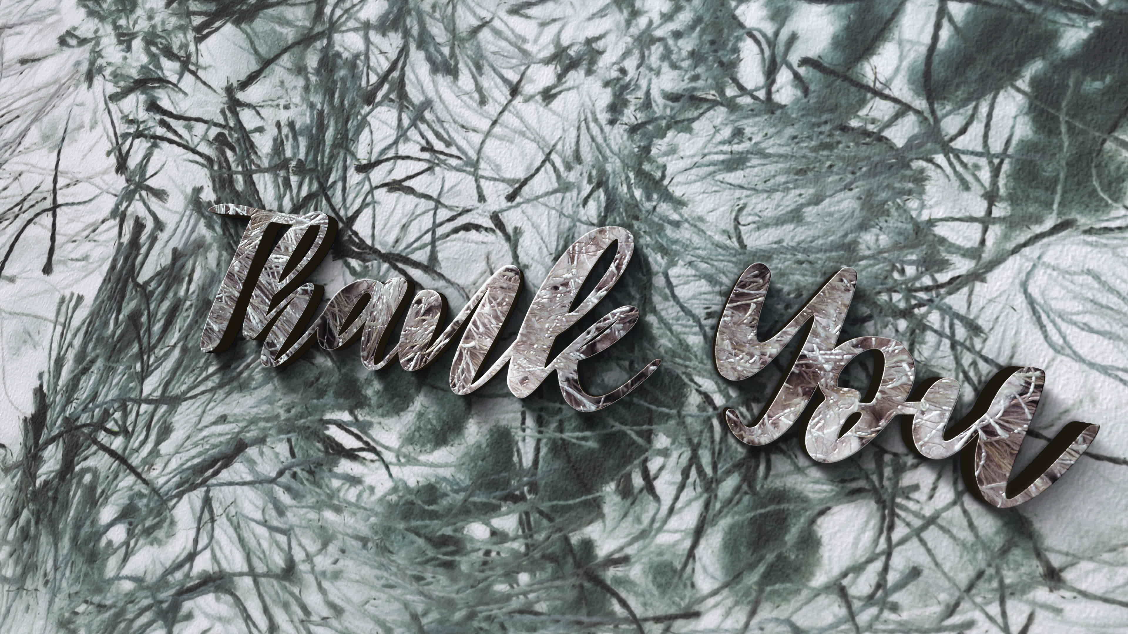 3D animation of Thank you chrome text background 13704440 Stock Video