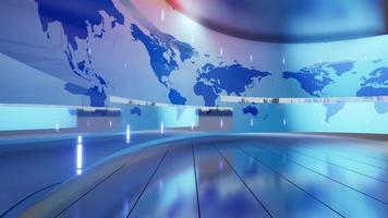 World Map background. news Studio Background for news report and breaking news on world live report video