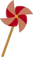 Wind turbine small , illustration, vector on white background