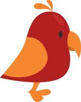 Pet bird, illustration, vector, on a white background. vector