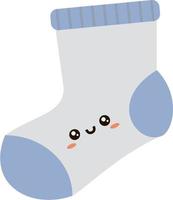 Cute sock, illustration, vector on white background.