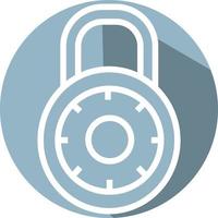 Combination lock, illustration, vector, on a white background. vector