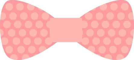 Pink bow tie, illustration, vector, on a white background. vector