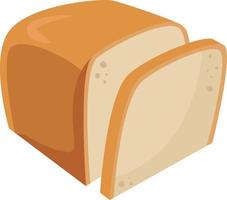 Slice of bread,illustration,vector on white background vector