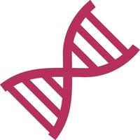 Pink DNA, illustration, on a white background. vector