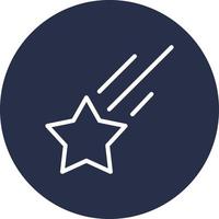 Shooting star, illustration, vector on a white background.