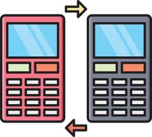 ilustración de vector de transferencia de llamadas en un fondo. símbolos de calidad premium. iconos vectoriales para concepto y diseño gráfico.