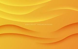 abstract yellow orange dynamic wavy shadow and light modern design geometric futuristic vector background illustration.