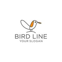 Bird logo vector icon design template