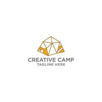 Camp logo icon vector