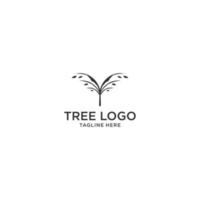 vector de diseño de icono de logotipo de árbol