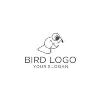 Bird logo vector icon design template