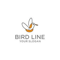 Bird logo vector icon design template