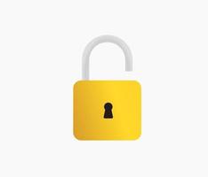 padlock open vector design isolated