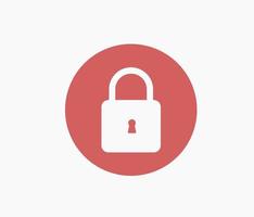 padlock privacy icon design concept vector