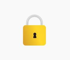 padlock encryption icon design concept vector